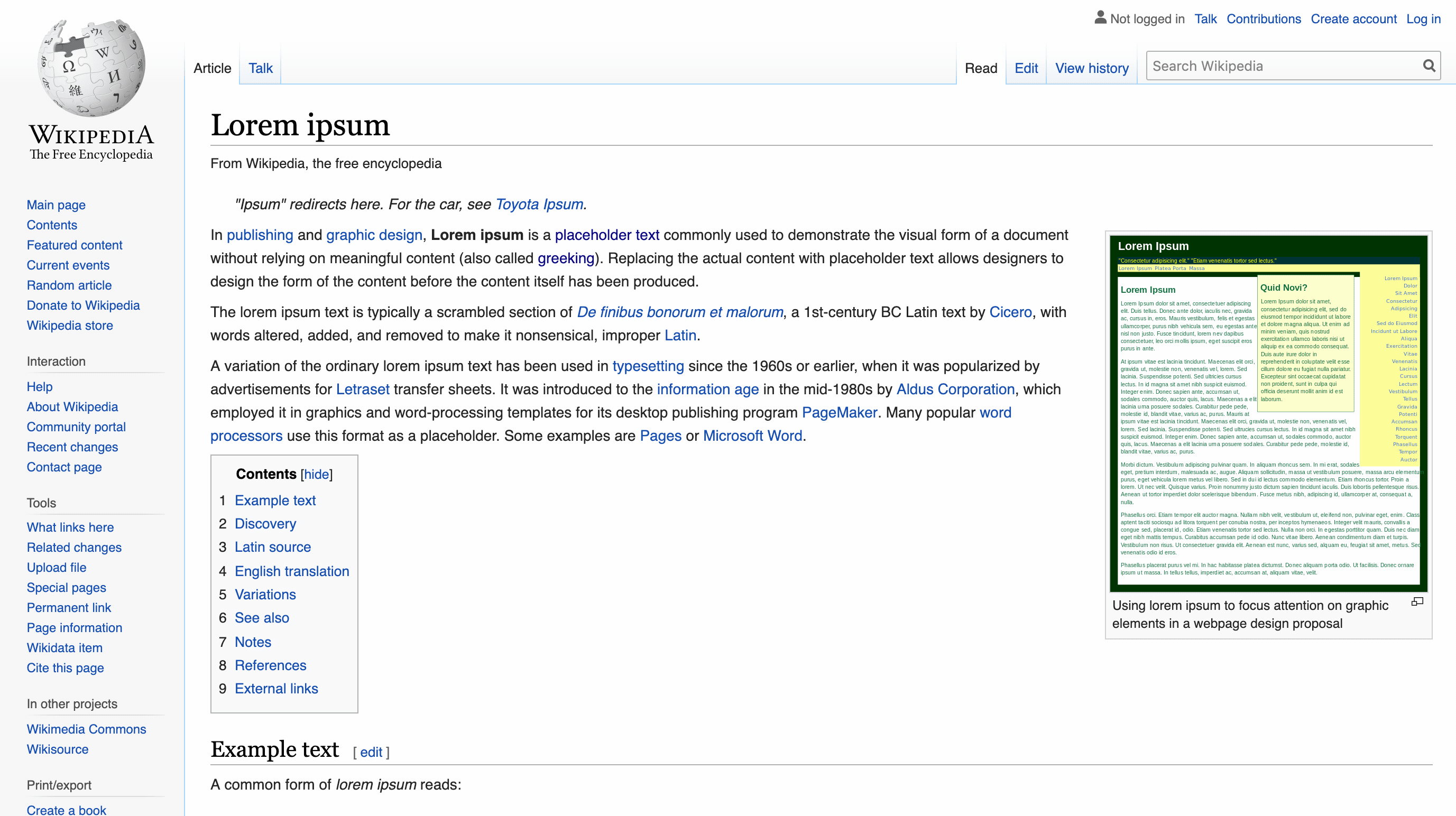 Using a keyboard to tab through a wikipedia page with highlighted focus stated